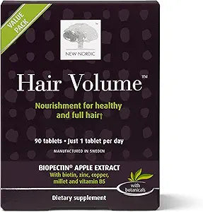 NEW NORDIC Hair Volume Tablets for Thicker, Fuller Hair