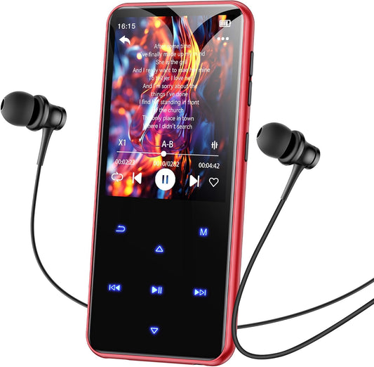 AGPTEK 64GB MP3 Player with Bluetooth and FM Radio Features