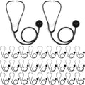 30 Pack Kids Stethoscope Toy for Doctor Role Play Fun
