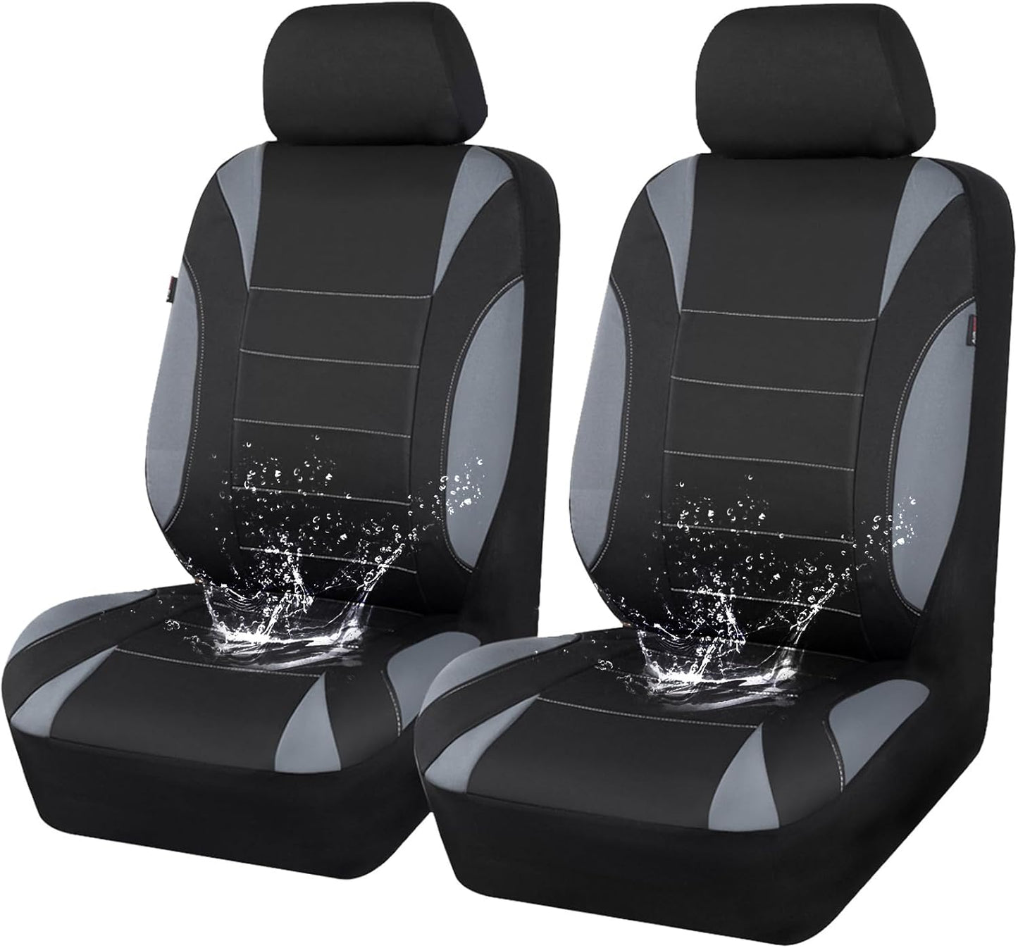 CAR PASS Waterproof Car Seat Covers for Front Seats Only