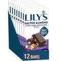 Salted Almond Extra Dark Chocolate Style Bars - Bulk 12 Pack