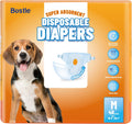 Disposable Female Dog Diapers M (Waist 19.7-26.8) - 40 Count