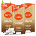 Whole Body Deodorant Pack of 3 - Vanilla Bliss 72 Hour Odor Control