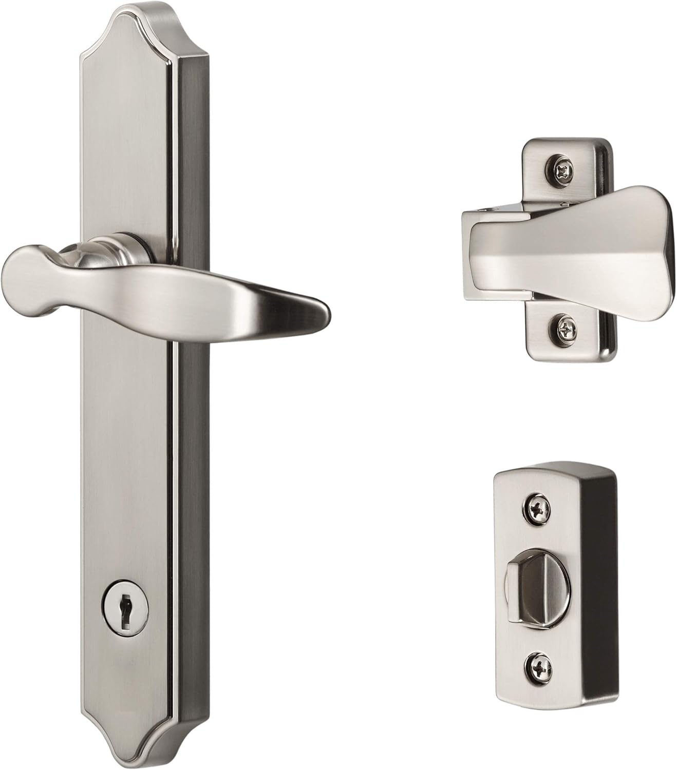 Ideal Security 1216 Storm Door Handle with Lock for 1-1/2 in Doors