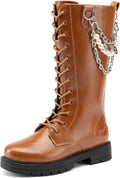 DREAM PAIRS Girls Riding Boots Knee High Side Zipper - Customizable