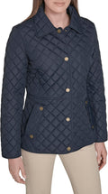 Tommy Hilfiger womens Snap Front Long Sleeve Quilted Jacket