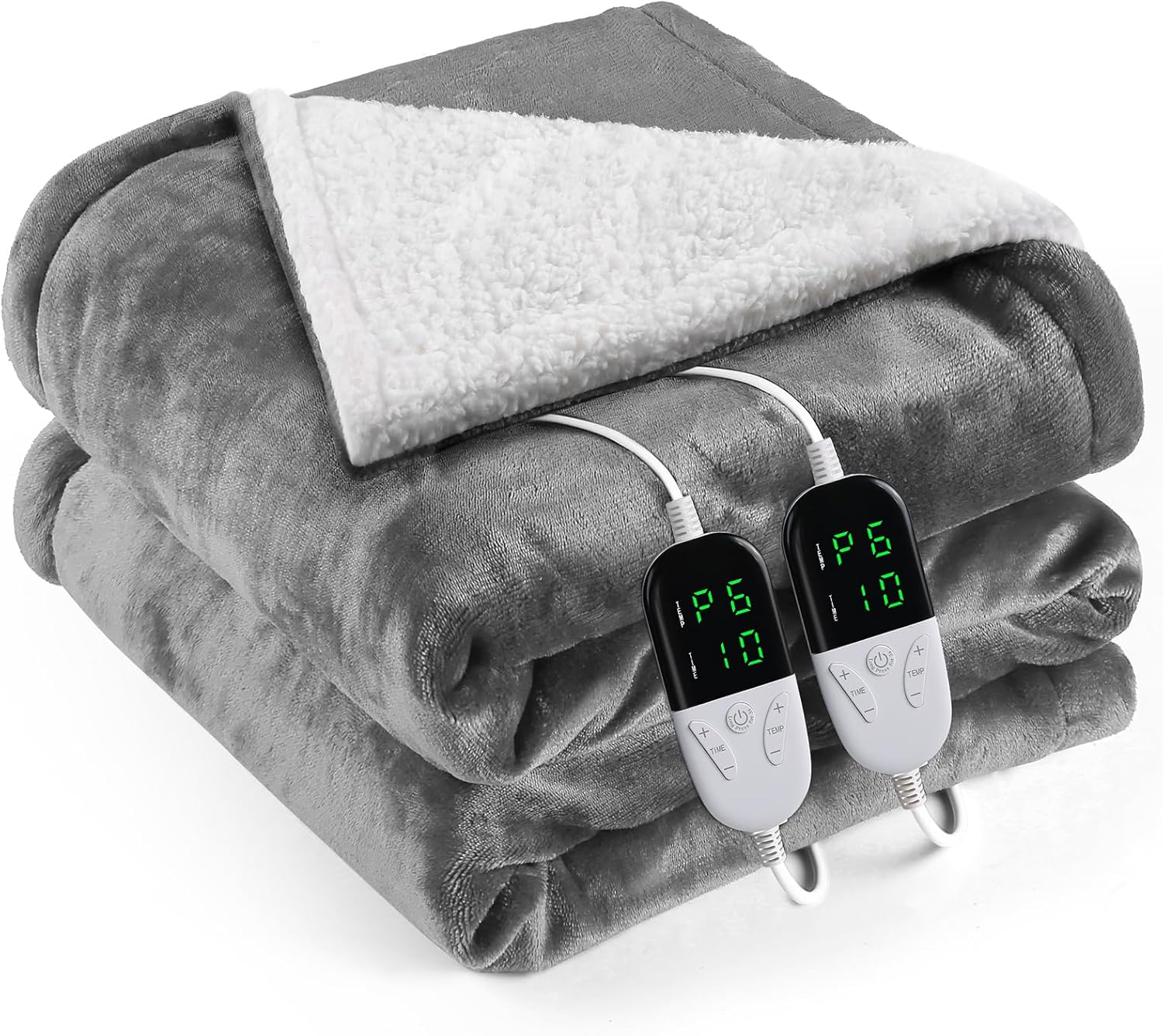 Heated Blanket Electric Queen Size with 6 Heat Settings