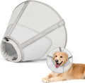 Soft Mesh Dog Cone Collar to Stop Licking - Breathable Recovery Collar