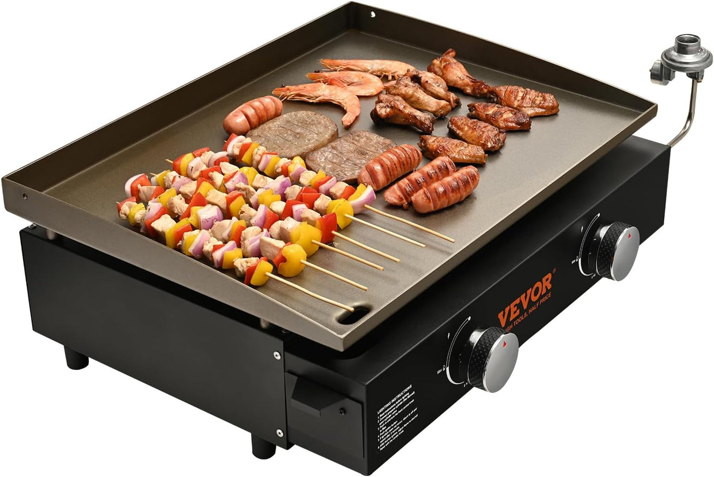 VEVOR Commercial Griddle: Heavy Duty 22.4in Flat Top Grill