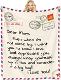 Throw Blankets Anniversary Birthday Gift for Mom - Super Soft Flannel