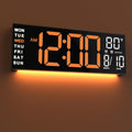 JALL 16in Large Digital Wall Mount Clock - Big LED Display