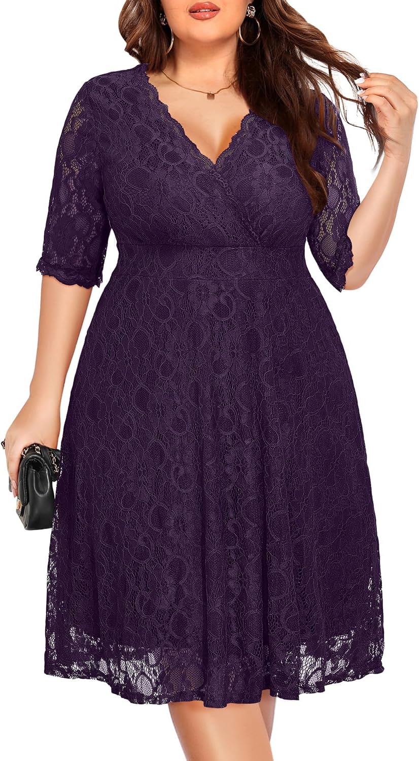 Elegant Plus Size Wedding Guest Cocktail Dress for All Occasions