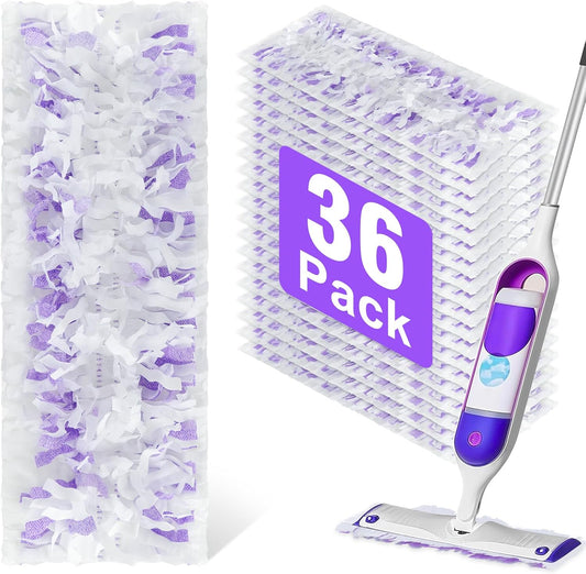 36 Pack Disposable Power Mop Refills for Efficient Cleaning