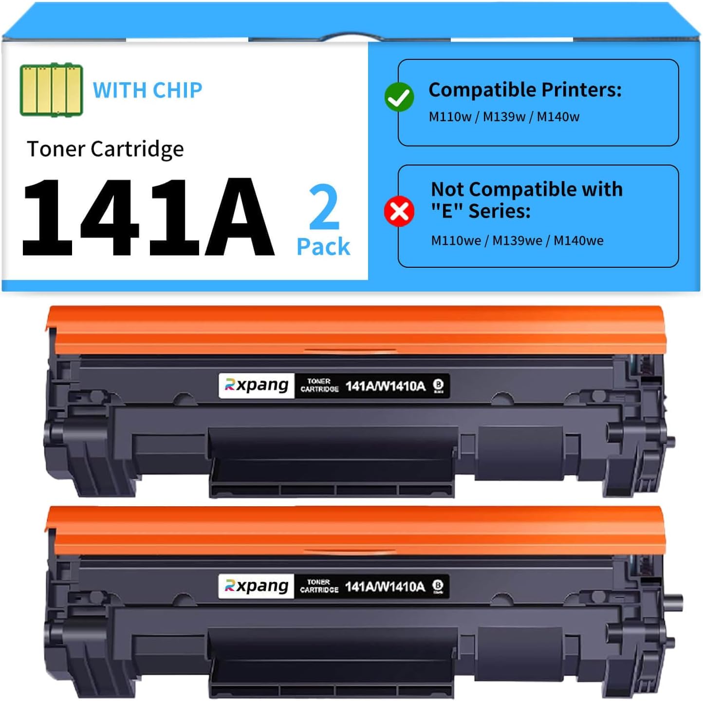 141A Toner Cartridge 2-Pack for HP Laser Jet Pro Printers