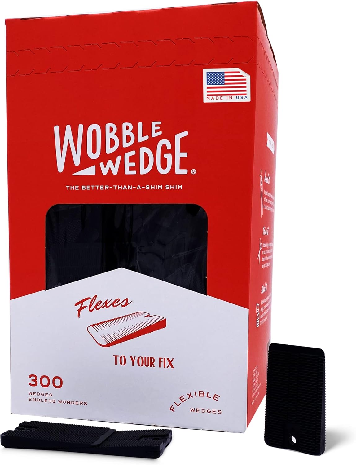 Wobble Wedges Flexible Plastic Shims for Home Improvement Needs
