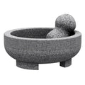 Large Mortar and Pestle 4 Cup Granite Molcajete - Handmade Stone