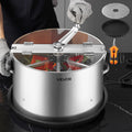 Bud Leaf Bowl Trimmer 16in Spin Cut Machine - Clear Lid Precision