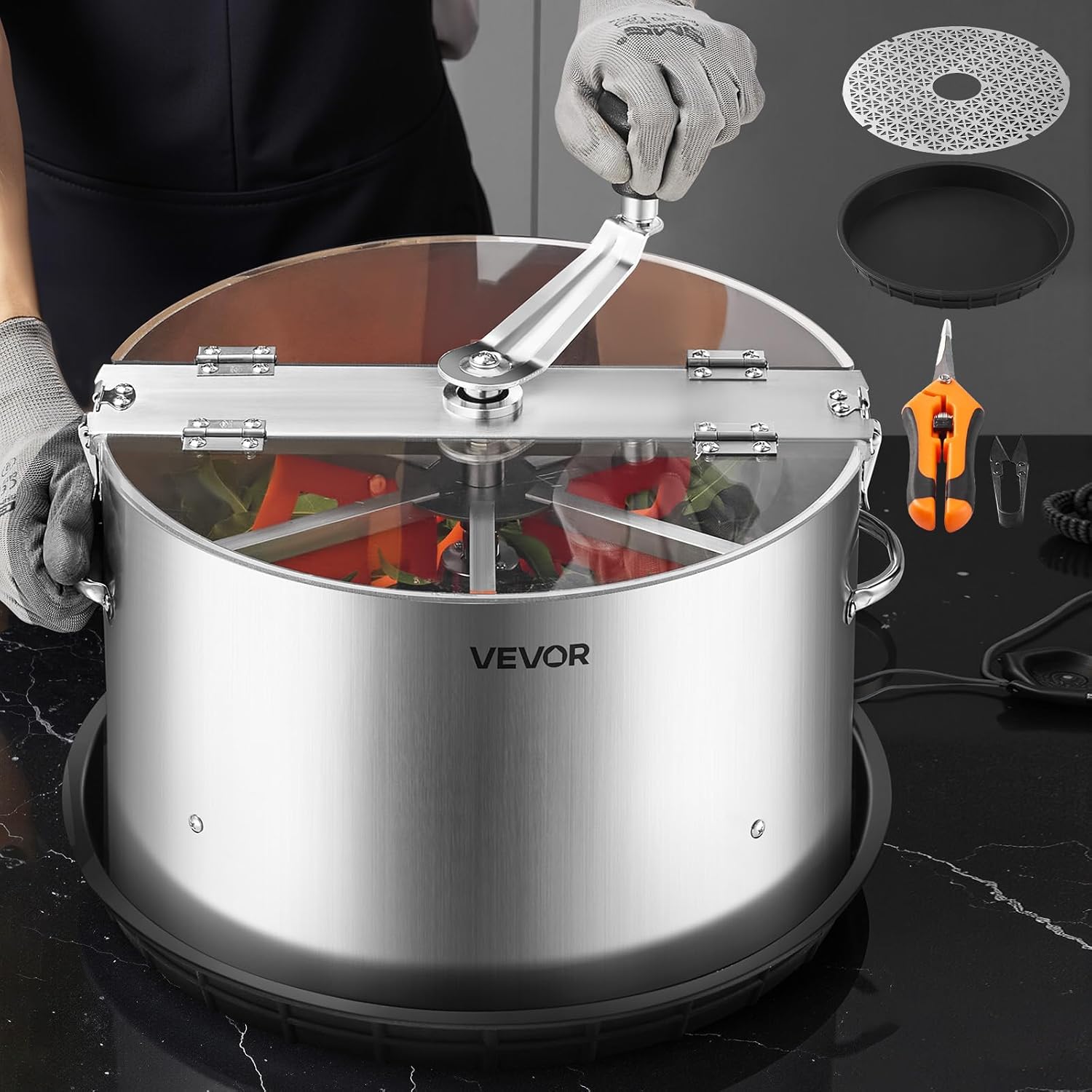 VEVOR 16 Inch Bud Leaf Bowl Trimmer for Efficient Cutting