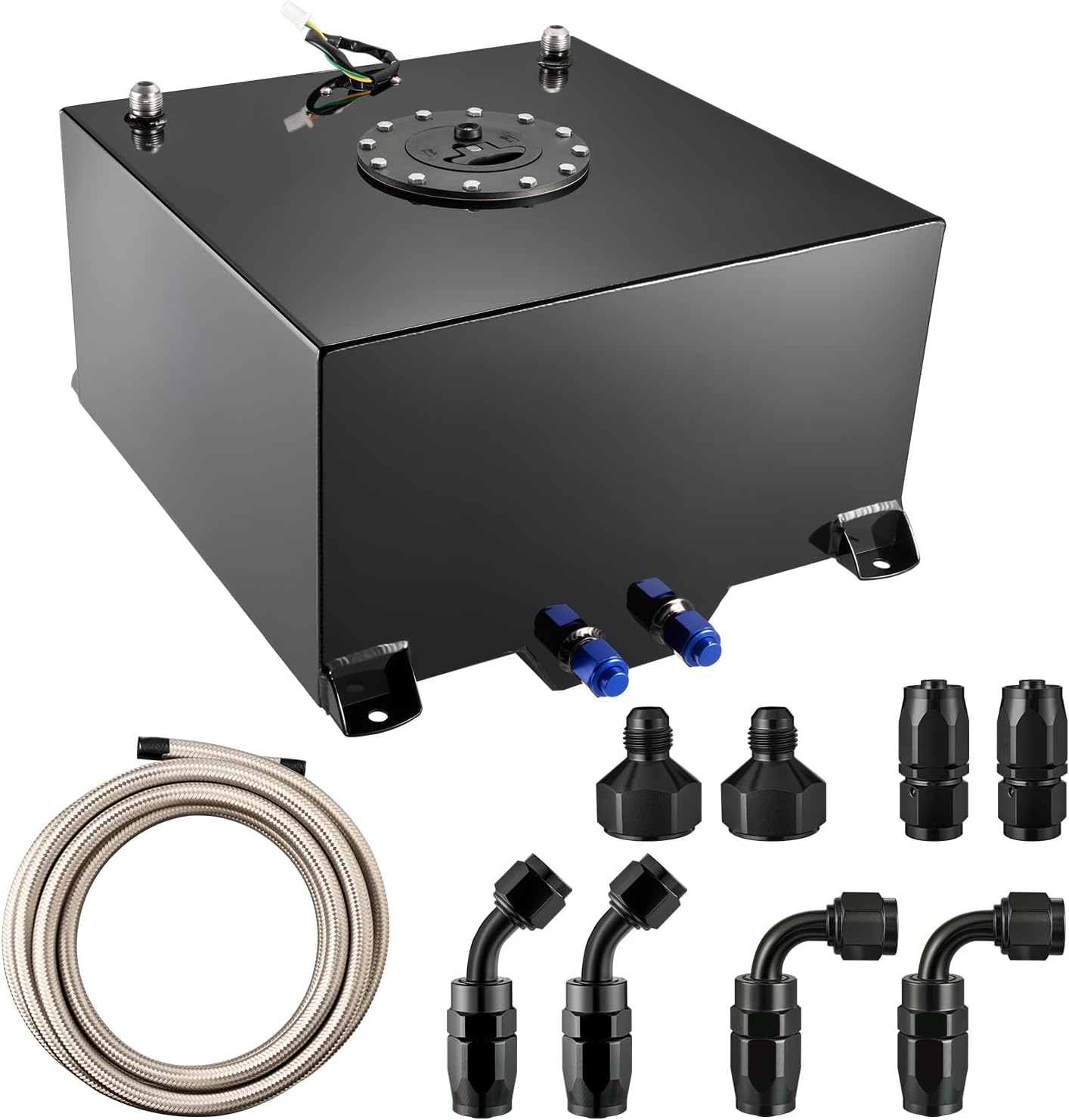 10 Gallon Fuel Cell Tank with Level Sender and Fuel Line Kit