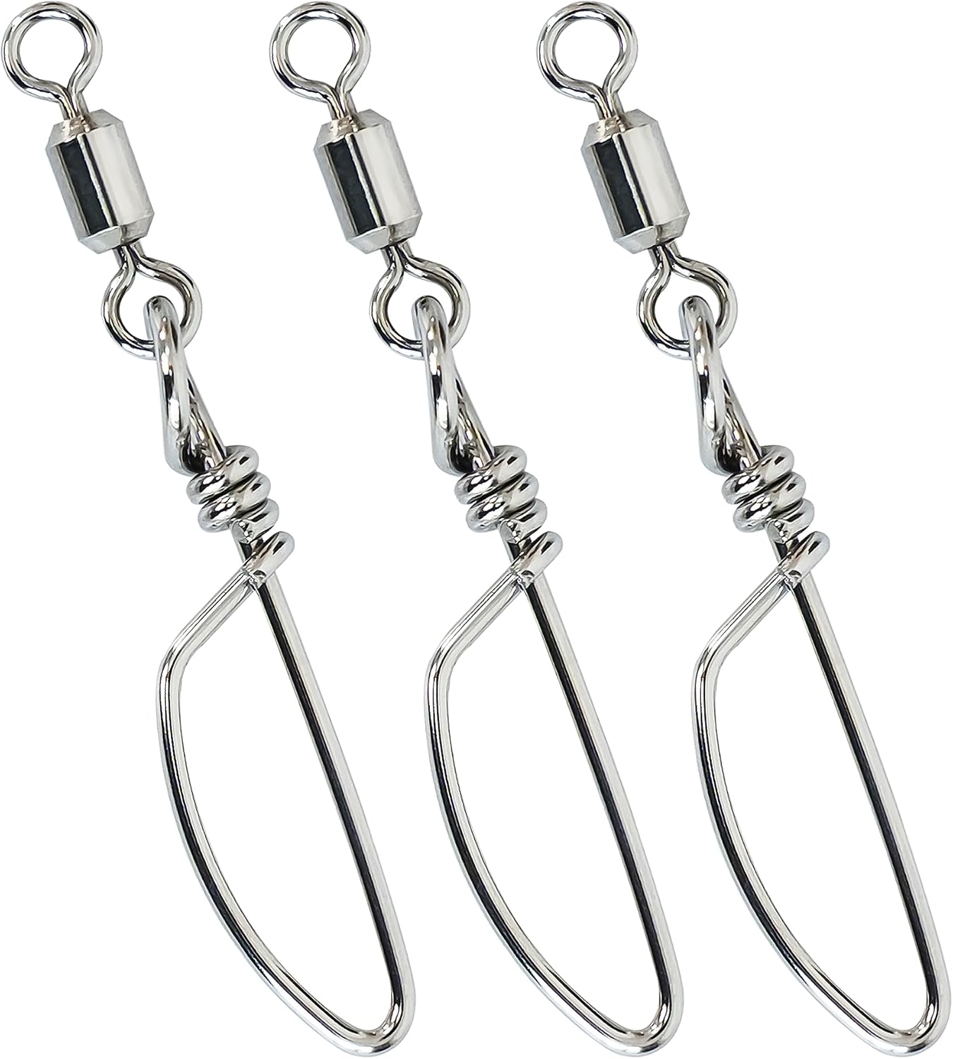 BLUEWING Stainless Steel Fishing Snap Swivels - Corrosion-Resistant