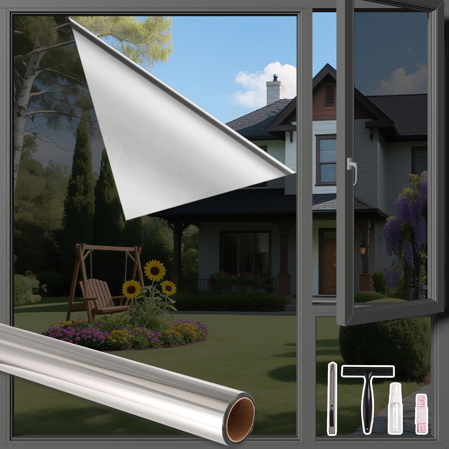 Finnez One Way Privacy Window Film for Daytime Protection