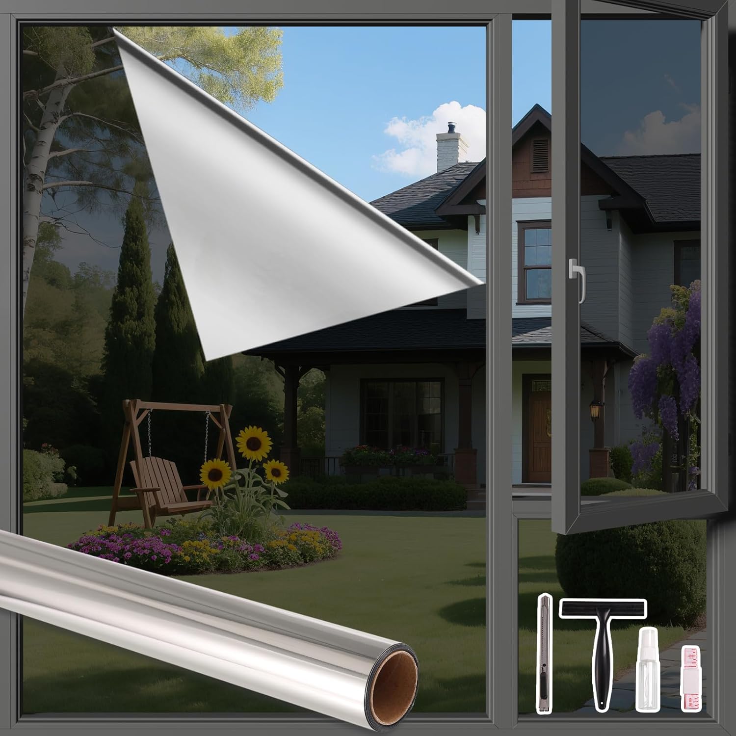 Finnez One Way Privacy Window Film for Daytime Protection
