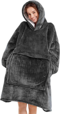 Oversized Blanket Hoodie Wearable Blanket for Adults - Cozy, Roomy Fit