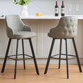 Bar Stools Set of 2 30in Swivel High Back Bar Stools - Comfortable