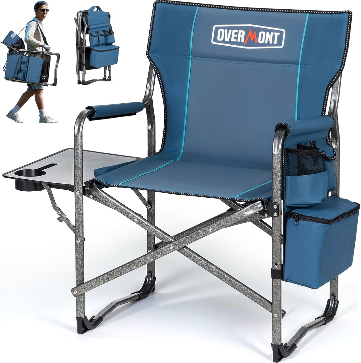 Overmont Oversized Lightweight Camping Chair for Outdoor Comfort