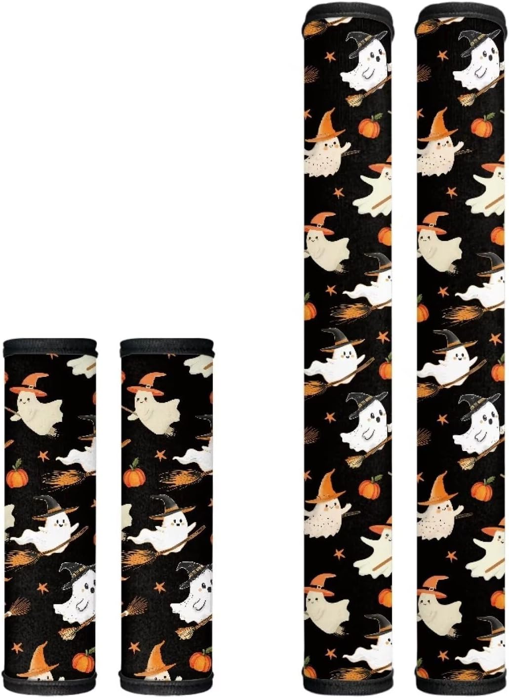 Halloween Refrigerator Handle Covers - Adorable Ghost & Pumpkin Print!