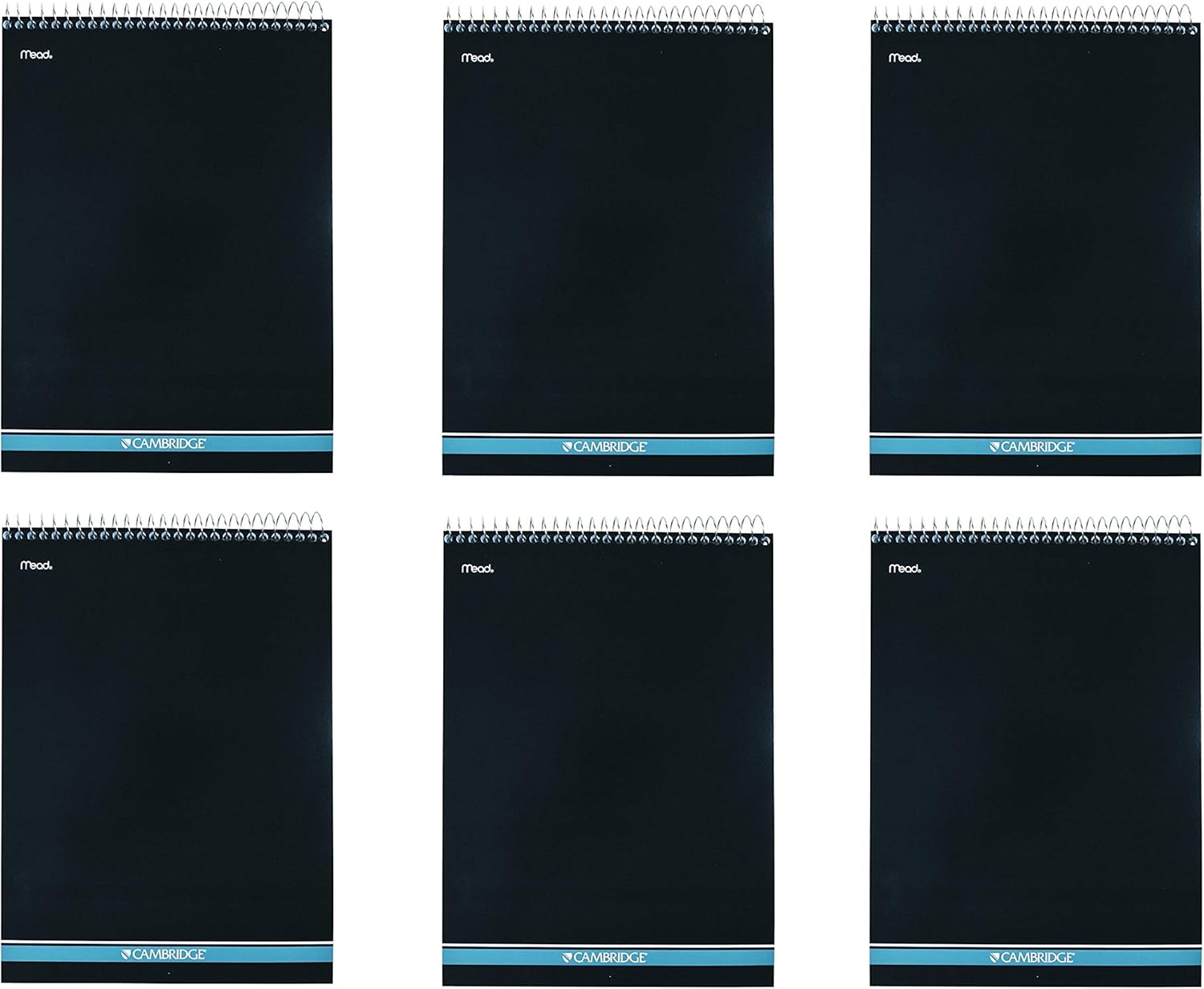 Mead Cambridge Notebook Wirebound Notepad 6 Pack for Students