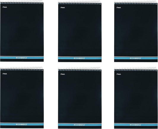 Mead Cambridge Notebook Wirebound Notepad 6 Pack for Students