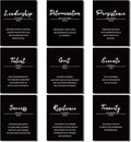 Motivational Quote Prints Set, Inspire Any Space, 9 Pieces, Unframed