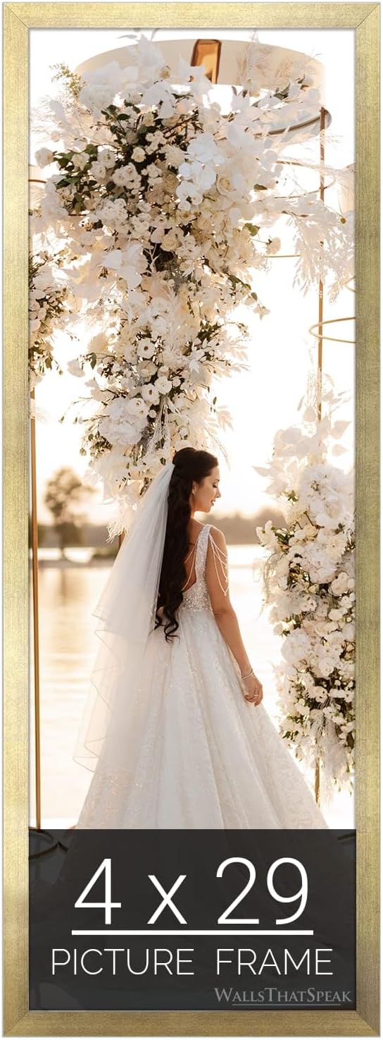 Gold Picture Frame for Puzzles, Posters, Photos or Artwork