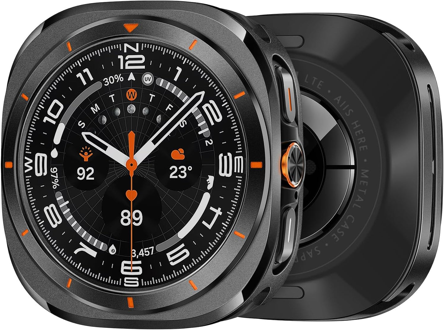 Sleek Stainless Steel Samsung Galaxy Watch 47mm Case