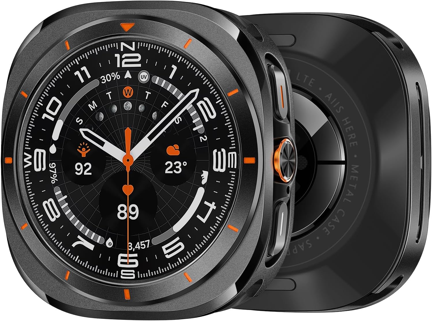 Sleek Stainless Steel Samsung Galaxy Watch 47mm Case