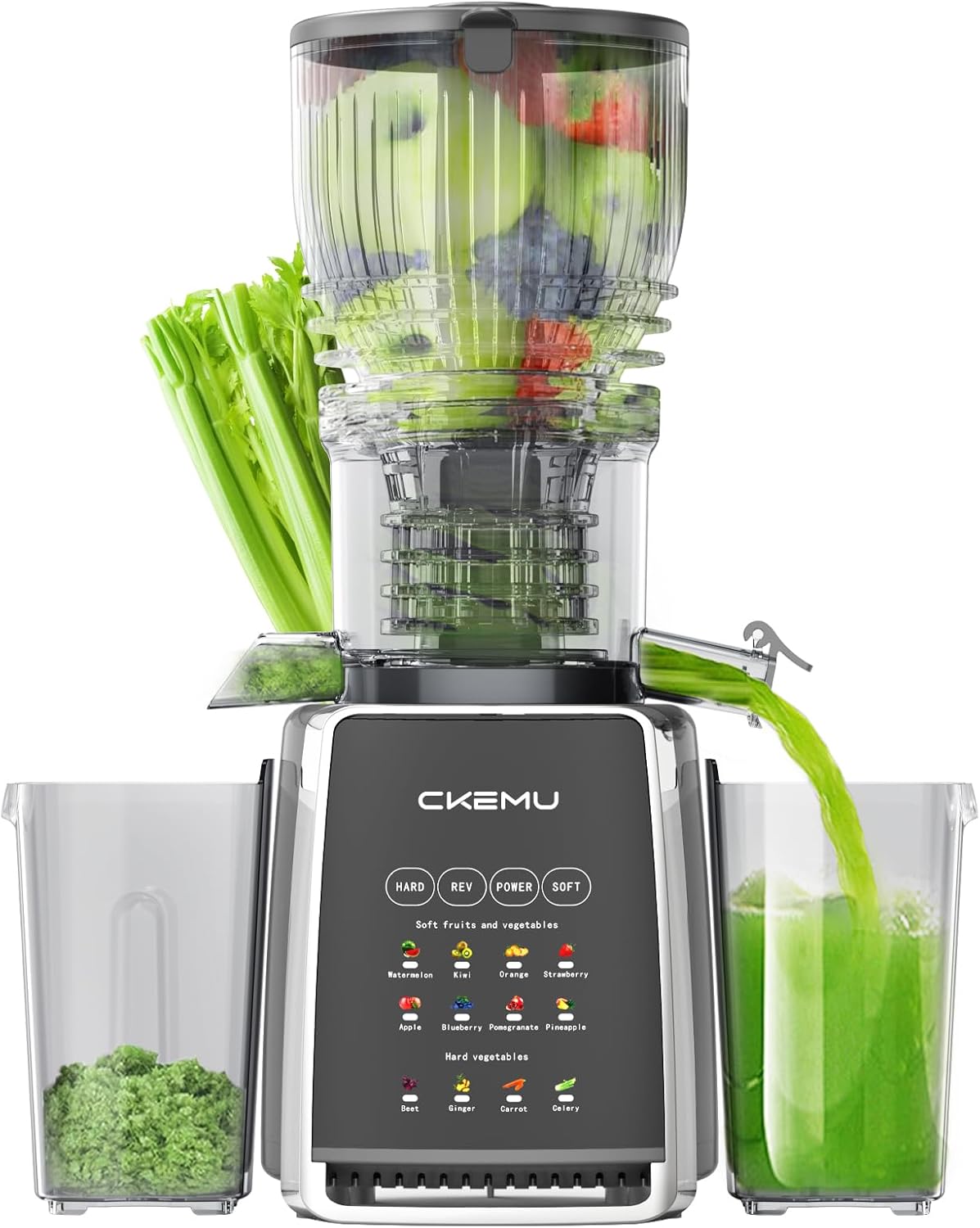 Cold Press Juicer Machines with 5.8 Inch Wide Feed Chute
