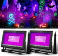 T-SUN 60W LED Black Lights Flood Light - Bright UV for Glow Events