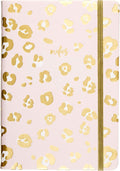 Eccolo Medium Lined Journal Notebook A5 - Embossed Pink Hardcover