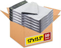 iMBAPrice Poly Mailers 12x15.5 in (500-Pack) - Durable White Mailers