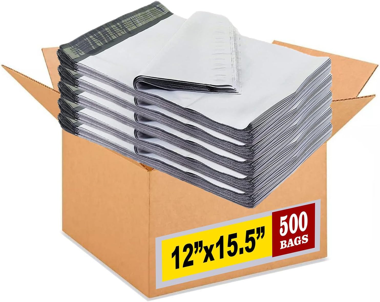 iMBAPrice Poly Mailers 12x15.5 Inch - 500 Pack Shipping Bags