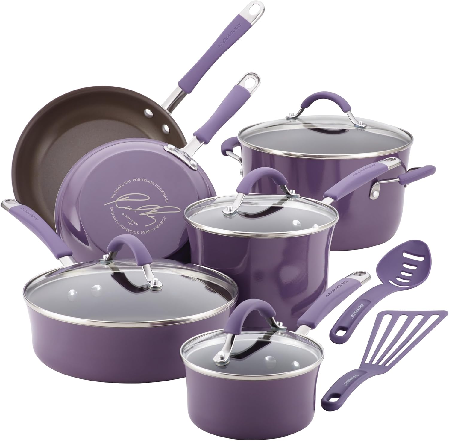 Rachael Ray Cucina Nonstick Cookware Set in Lavender Purple
