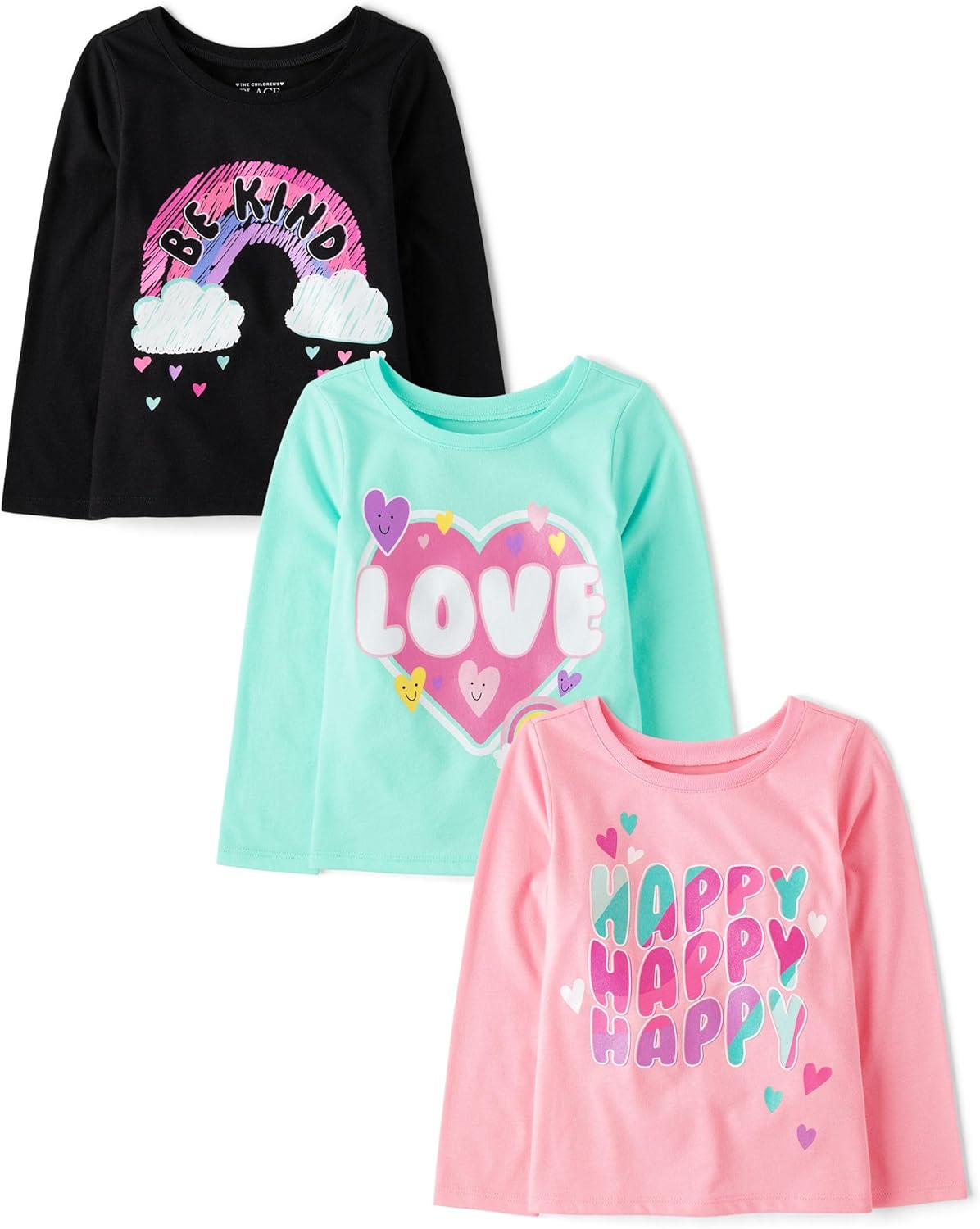 Baby Girls' Unicorns and Butterflies Long Sleeve T-Shirts Set
