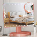 Large Lighted Makeup Mirror with 10x Magnification - Bright