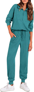 PRETTYGARDEN Women's Fall 2 Piece Lounge Set - Comfortable