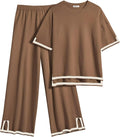 Ekouaer Lounge Set for Women 2 Piece Travel Outfit - Versatile Comfort