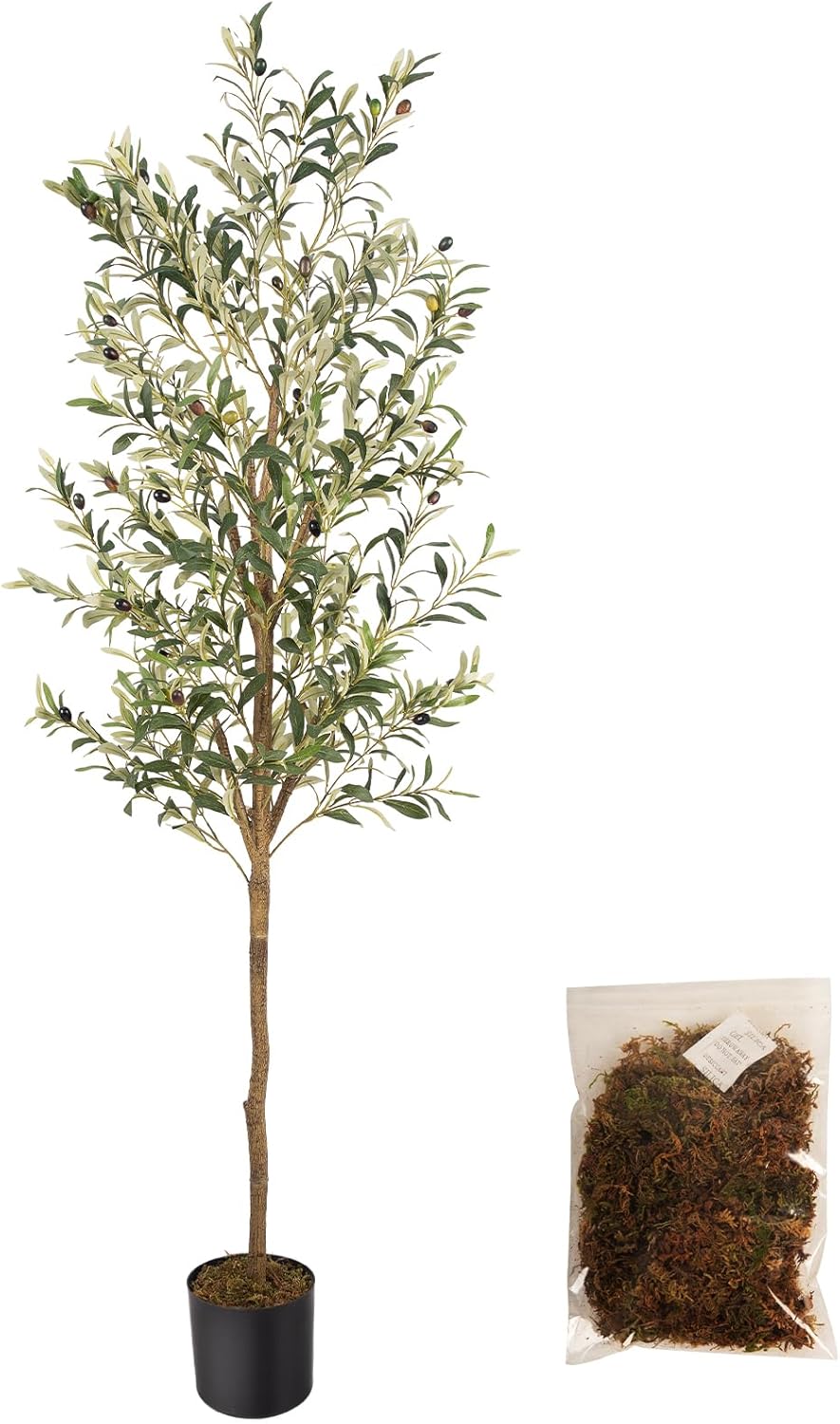 6FT Faux Olive Tree - Lifelike Decor Accent