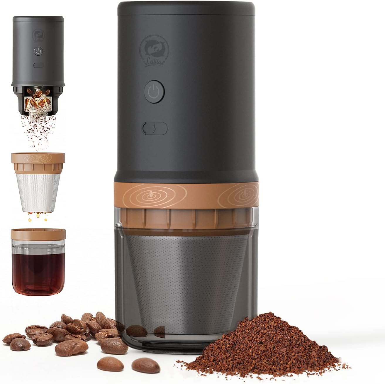 Portable Electric Coffee Grinder - Fresh Grind Anywhere!