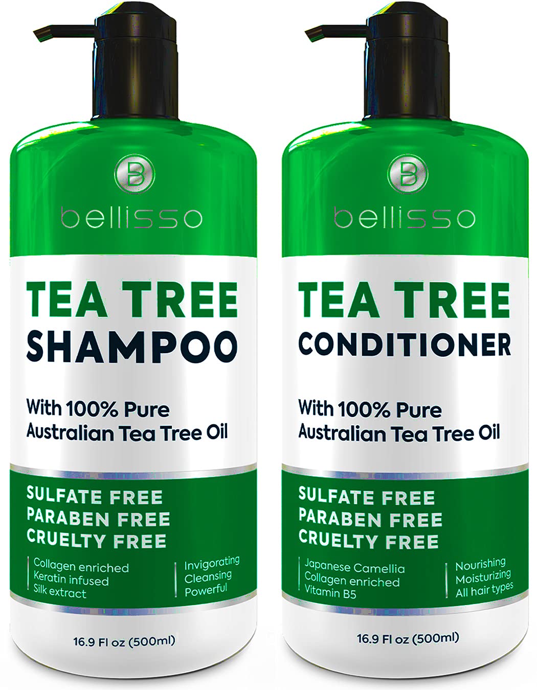 BELLISSO Tea Tree Oil Set - Anti-Dandruff Power!
