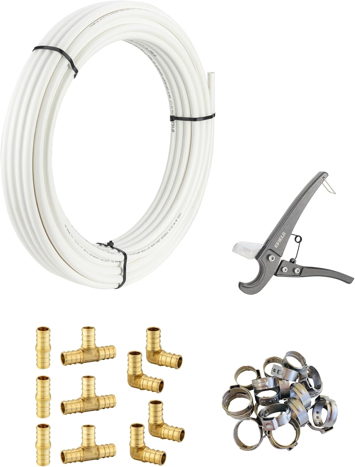 EFIELD 3/4 Pex-b Pipe DIY Repair Kit for Home Projects